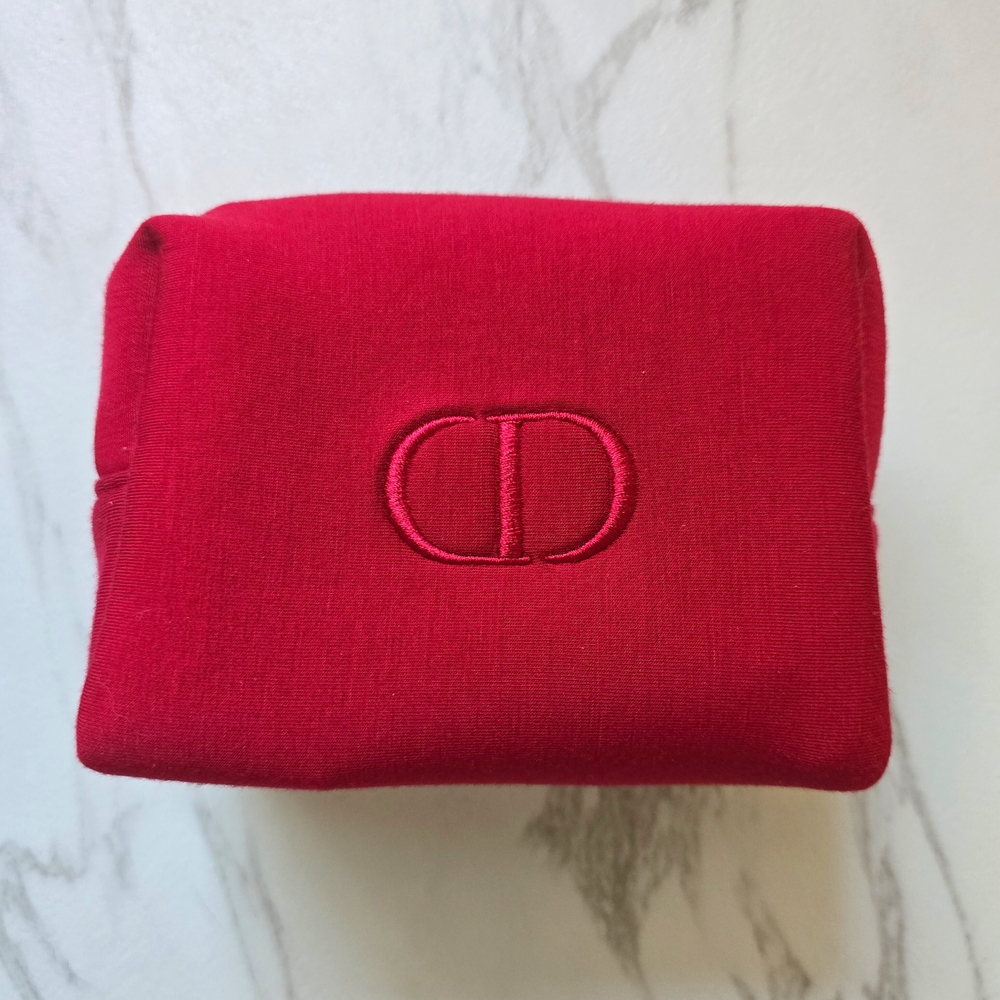 Dior Red Cosmetic Bag